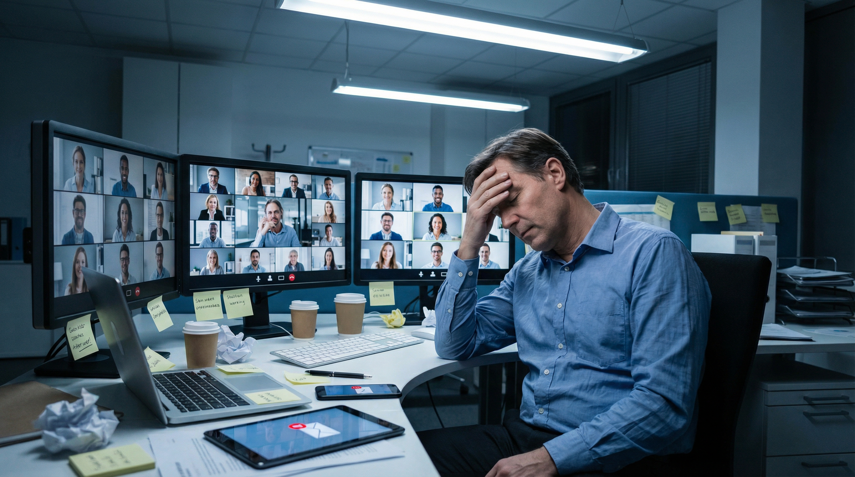 Meeting-Stress und Zoom-Fatigue