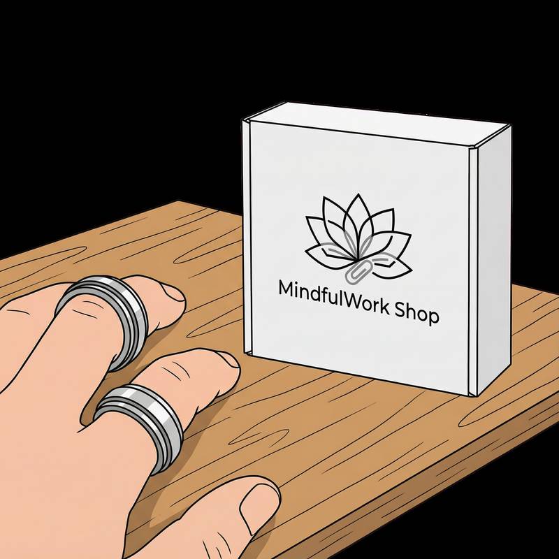 Silver Flow Fidget Ring